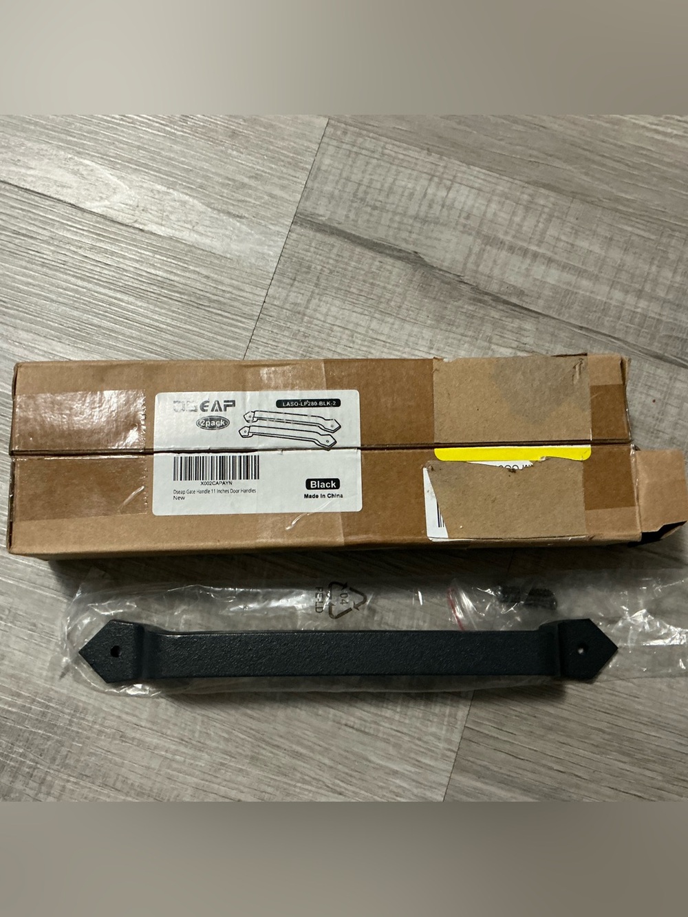 Dseap 11-Inch Heavy Duty Gate Handles 2-Pack Matte Black Open Box